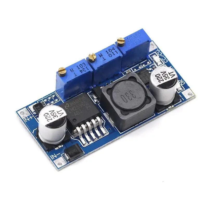 1Pcs Constant Current Voltage Regulator High Efficiency Low Heat Power Supply LM2596 DC-DC Step-down Module LED Driver