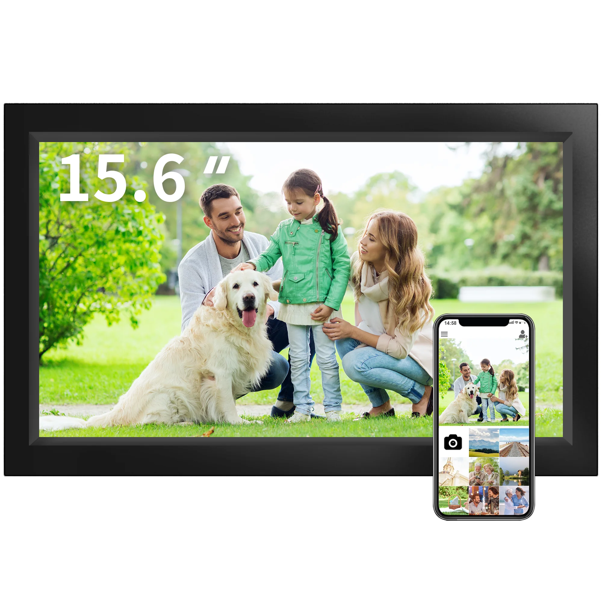 Digital Photo Frame Wifi - Оптовая продажа: 15,6-дюймовая акриловая цифровая фоторамка