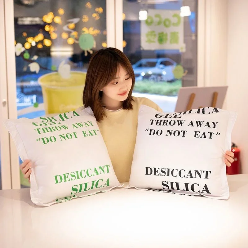 Funny Desiccant Pillow Soft Comfortable Solid Square Sofa Cushion Throw Pillow Car Sofa Pillow With Filling Home Decor