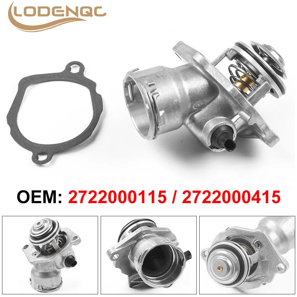 Engine Coolant Thermostat Assembly High quality With Sensor for Mercedes C300 C350 E350 ML350 OEM:2722000115