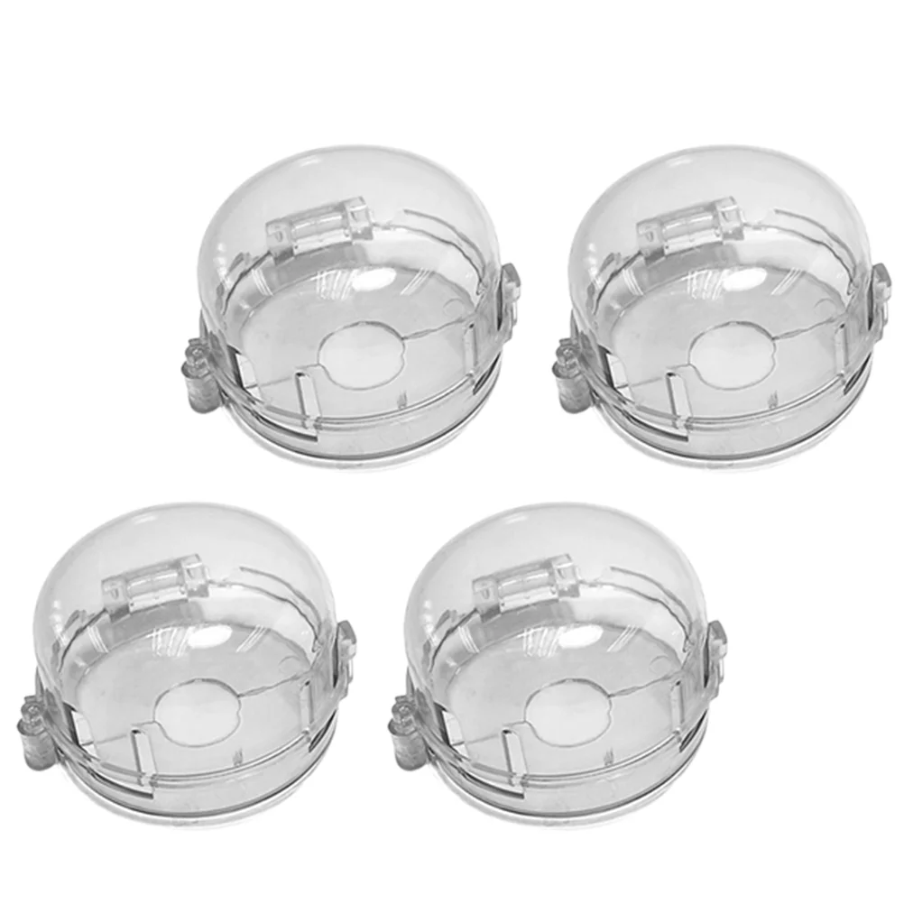 4 Pcs Protective Cover Furnace Switch Child Gas Range Protectors Covers Plastic Proof Cooker Knob Shield Protection Lock