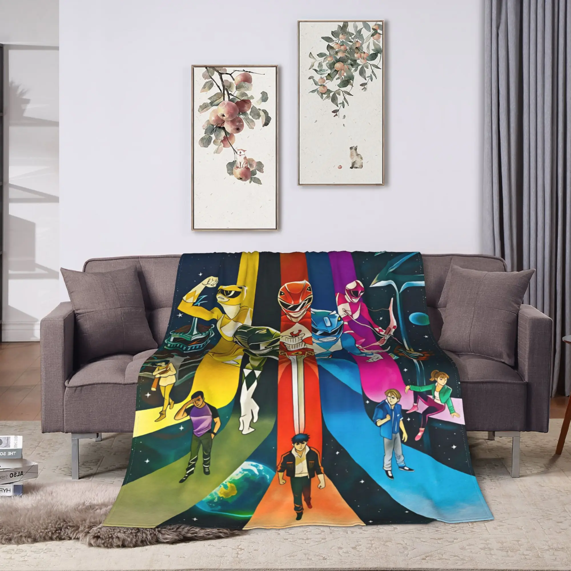 Super Sentai Blanket Quality Soft  Throw Blanket Winter Travel Outdoor Print Bedspread