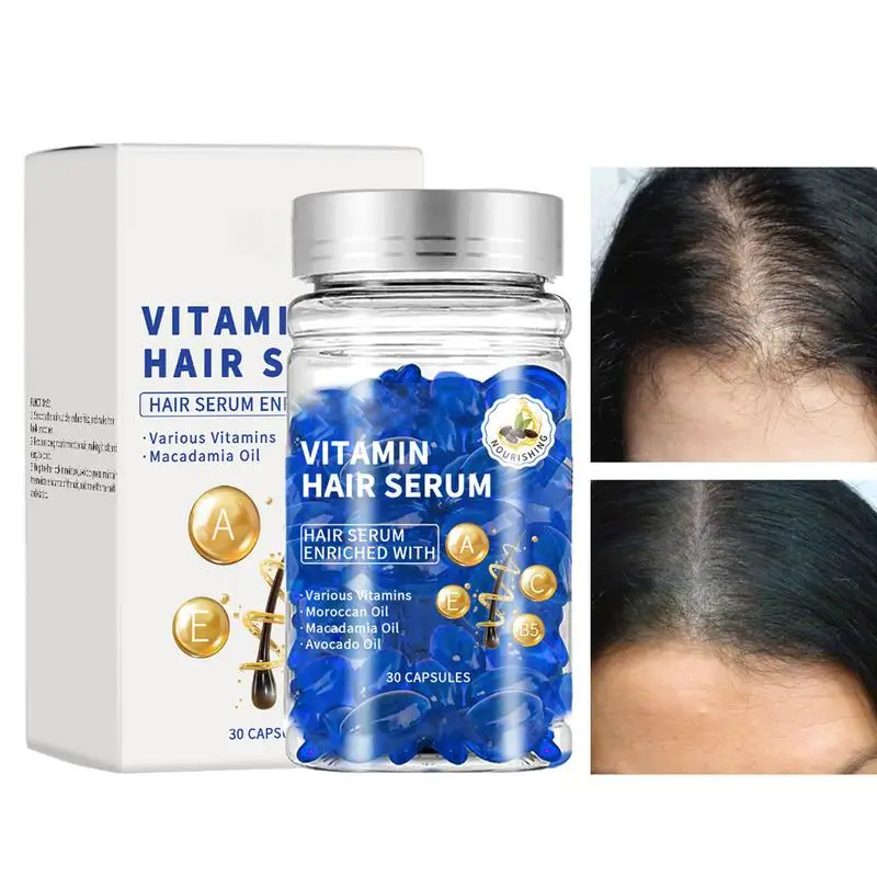 

Nourishing Vitamin Hair Serum 30pcs Natural Plant Extract repairing Hair Oil Dry Hair Care Products Women Hair Strengthening Oil