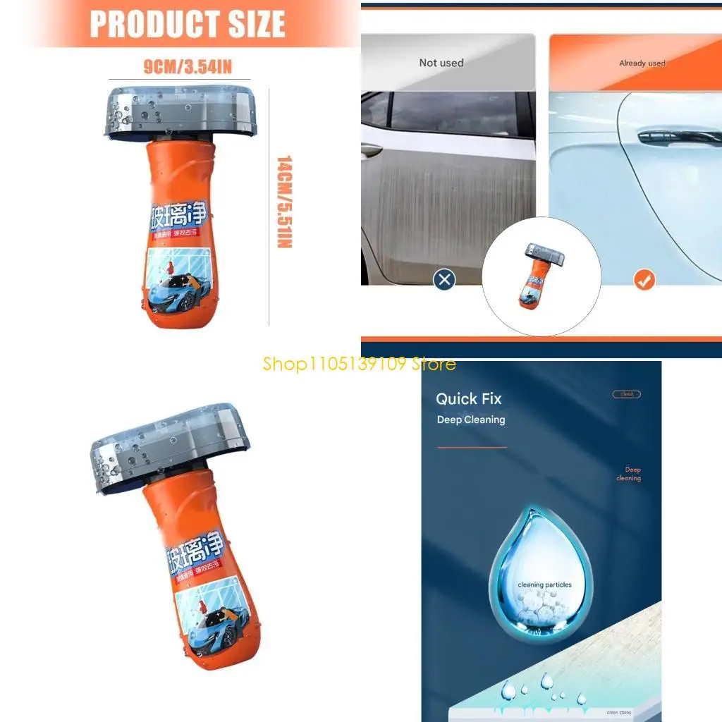 P5ED Very Effective Windshield Oil Film Remover Car Windshield Cleaner Non Toxic Formula Works Instantly for Clear View