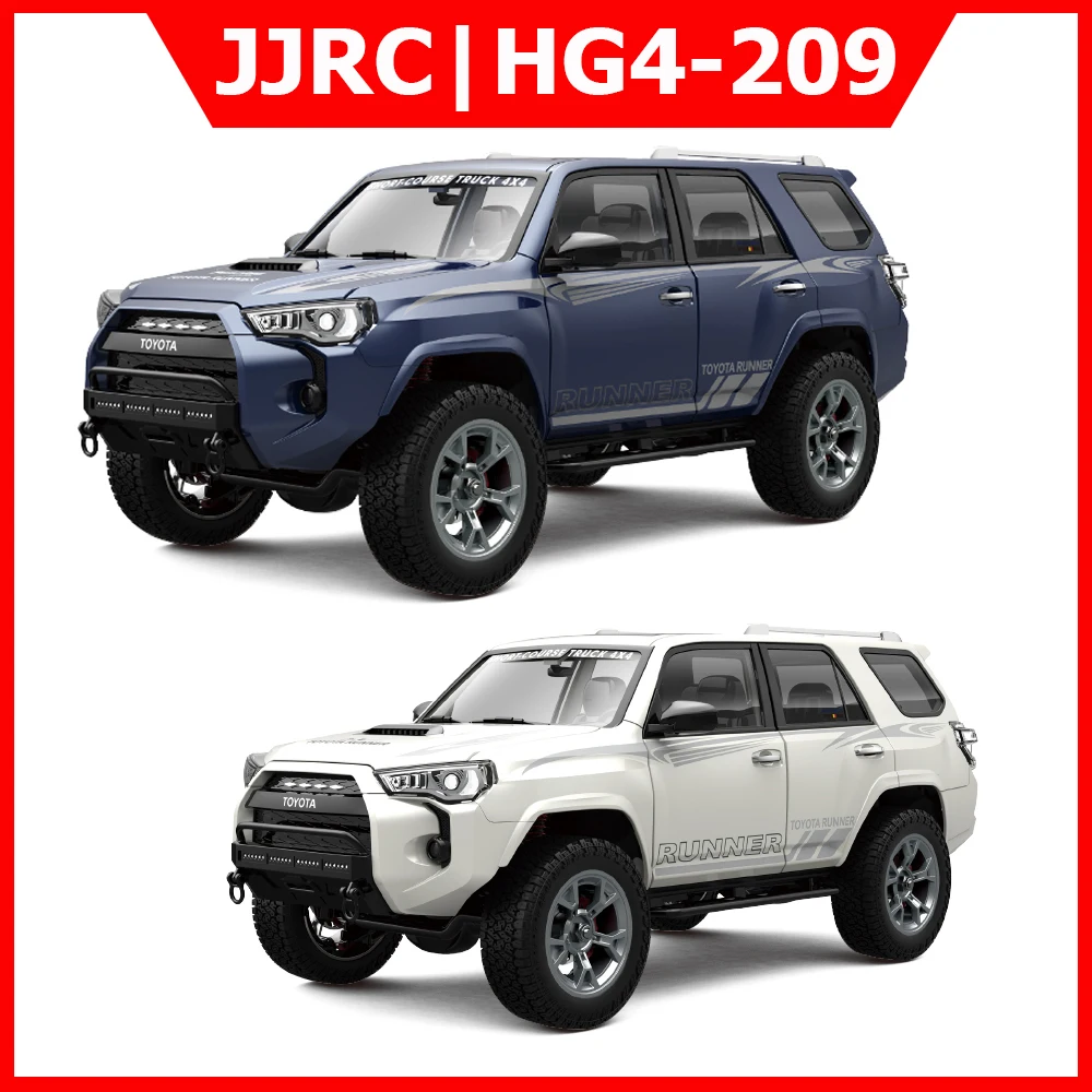 

JJRC HG4-209 RC Car 1:18 Full Scale 2.4G Remote Control Car Alloy Simulation Vehicle with Drag Brake Light RC Toys As Boy Gift