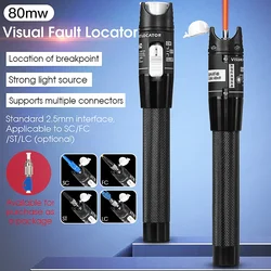 COMPTYCO 80MW FTTH Fiber Optic Tester Pen Type Red Optical Light Visual Fault Locator Optical Cable Tester