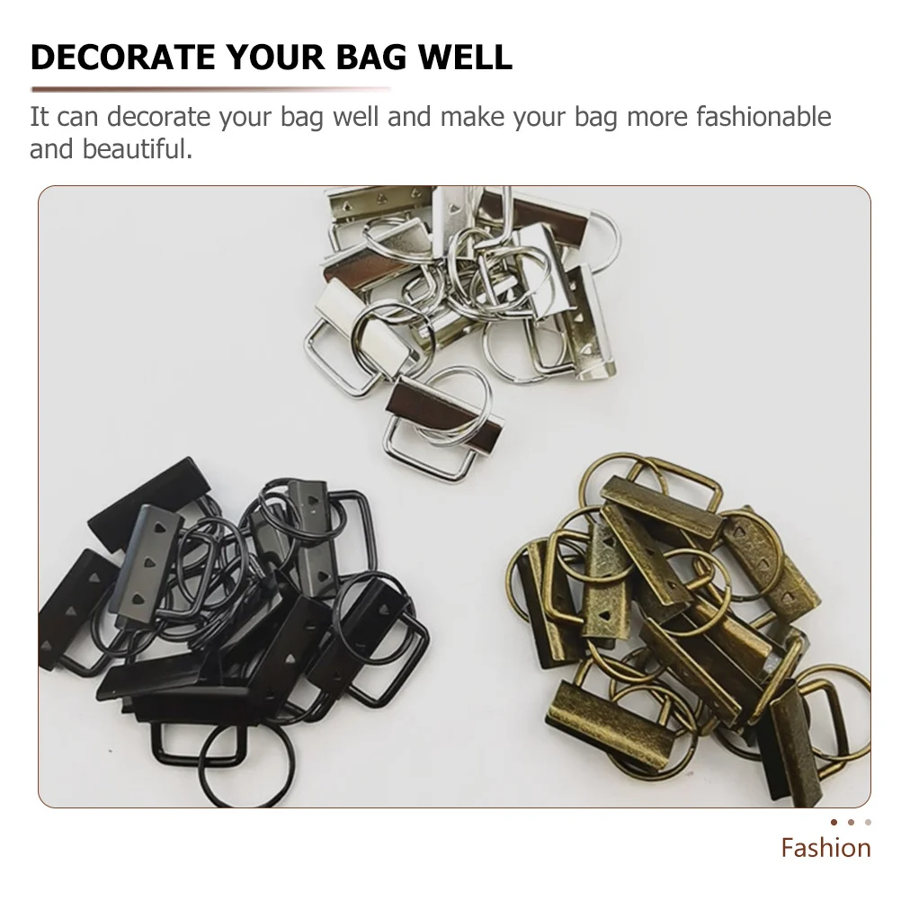 

1 Set Lanyard Clamp Key Chain Making Supplies Diy Crafts Bag Strap Clips Jewelry Cord Ends Clip Ribbon Ends Clamps Iron Wristlet
