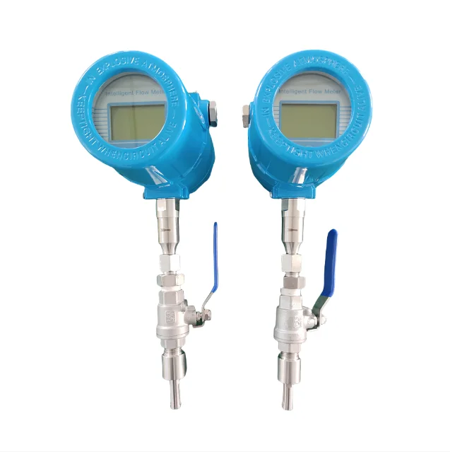 propane gas C3H8 LED display thermal mass flow meter CE approved Thermal Mass Flow meter flange connection flowmeter