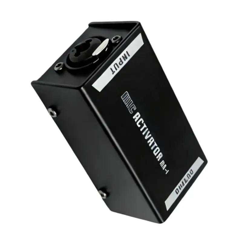96BA Metal XLR Mics Activators Preamplifier for Podcast Recording and Live Sound,