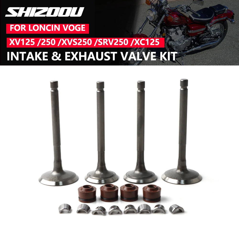 Motorrad Einlass Auslassventile Motor Teil Für Yamaha XV125 xv250 xv125 xv250 virago yamaha srv250 YFM80 xc125 xc125 cygnus