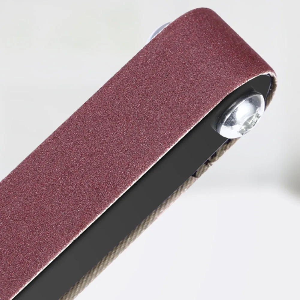 5pcs Sanding Belts Abrasive Bands 40/60/80/100/120/150/180/240/240/600/800/1000Grit Metal Grinding Aluminum Oxide Bands Polisher