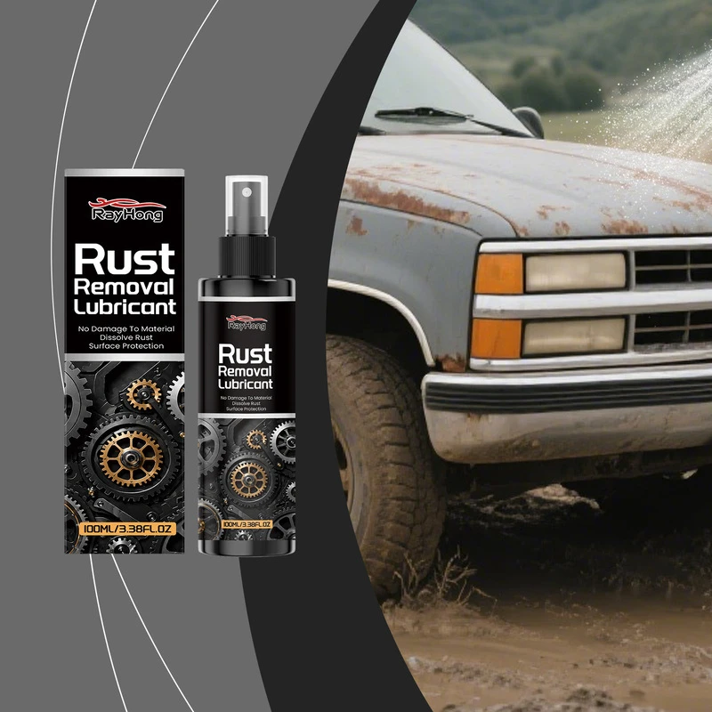 Car Rust Remover Anti-Rust Spray Removing Rust from Metal Parts Powerful Cleaner for Car Maintenance and Protection