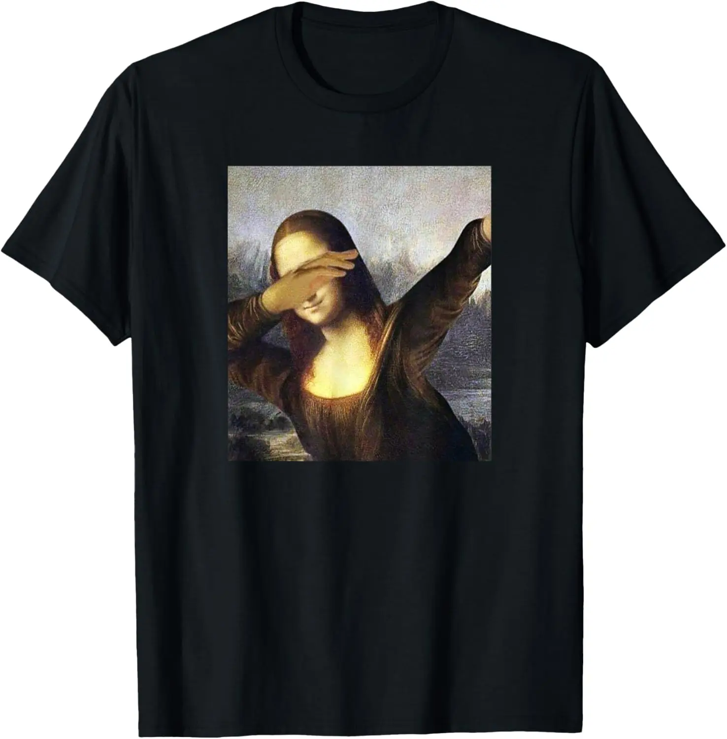 

Забавная футболка с забавными мемами Dabbing Mona Lisa Dab