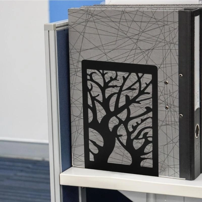 HX6A Metal Bookend Bookends Decorative Support Holders Supply Household Shelves Heavy Books