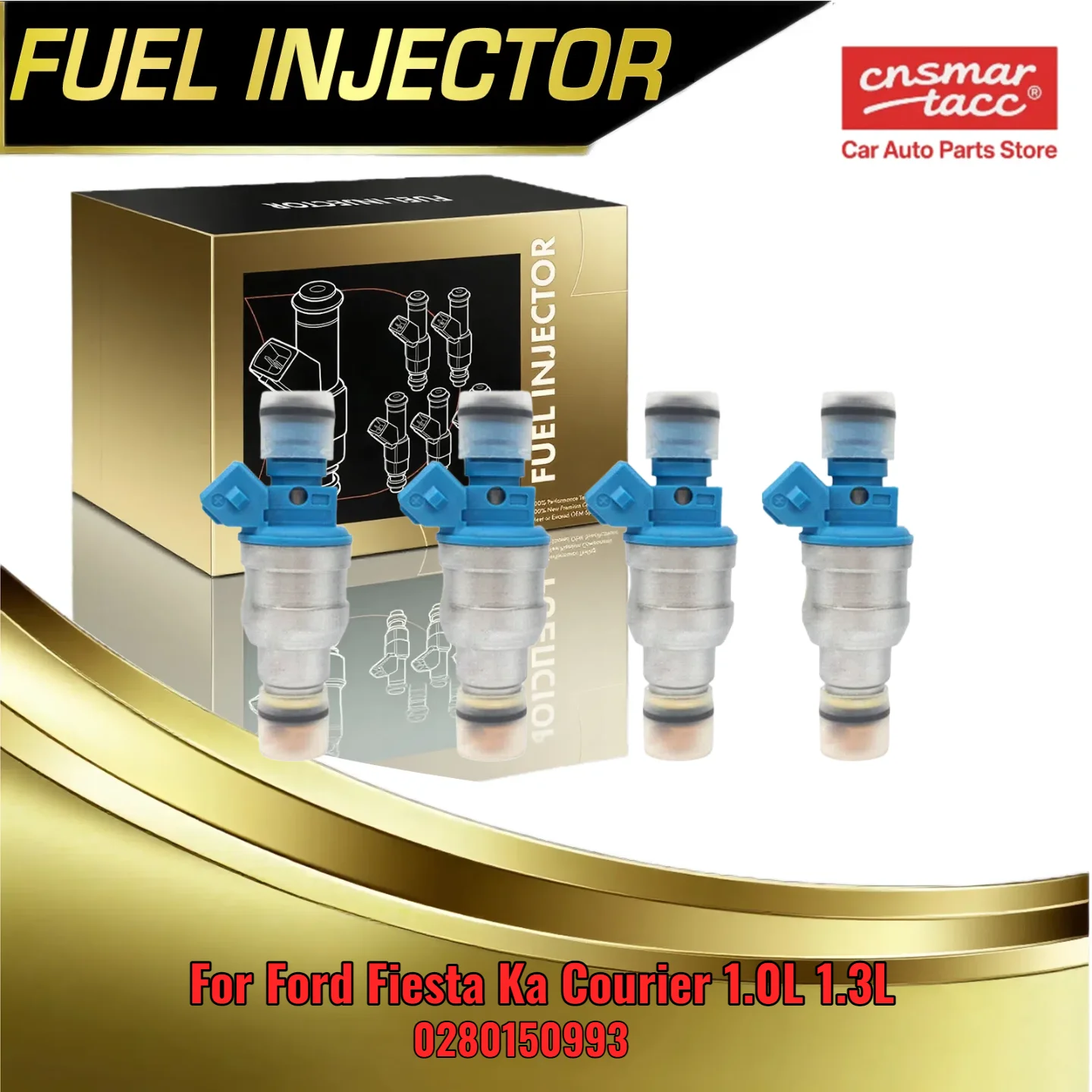 

4 шт. топливная форсунка для Ford Fiesta Ka Courier для двигателей 1 0л и 1 3л 0280150993