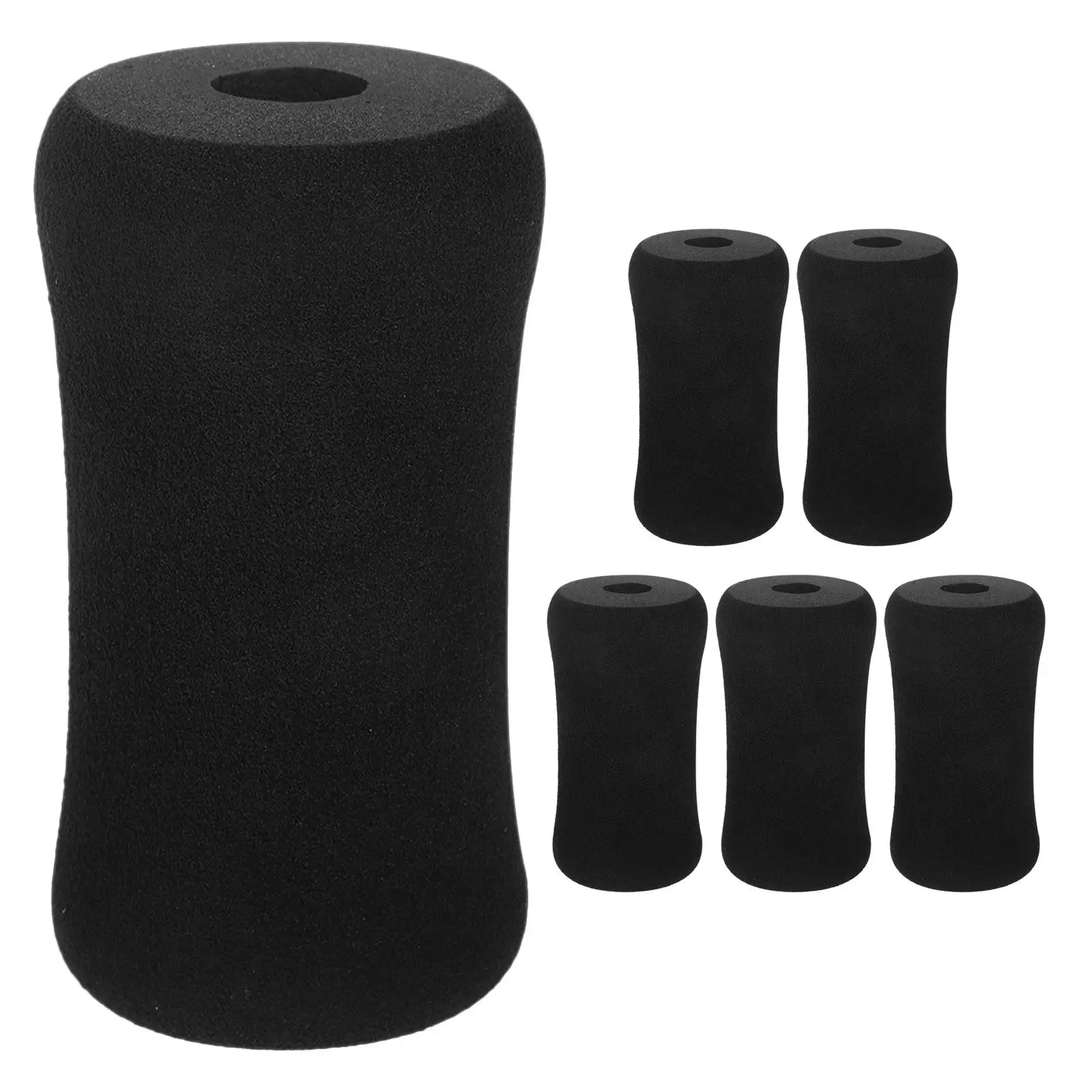 6Pcs Gym Foam Roller Pads High Density Sit Up Bench Leg Pads Replacement Cushion Exercise Equipment Foot Pedal Buffer 20Mm Inner
