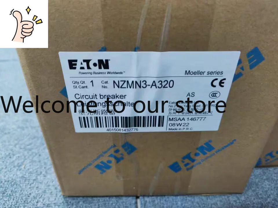 Eaton Muller NZMN3-A320 Medium Breaking Thermal Magnetic Distribution Molded Case Circuit Breaker Original And Genuine