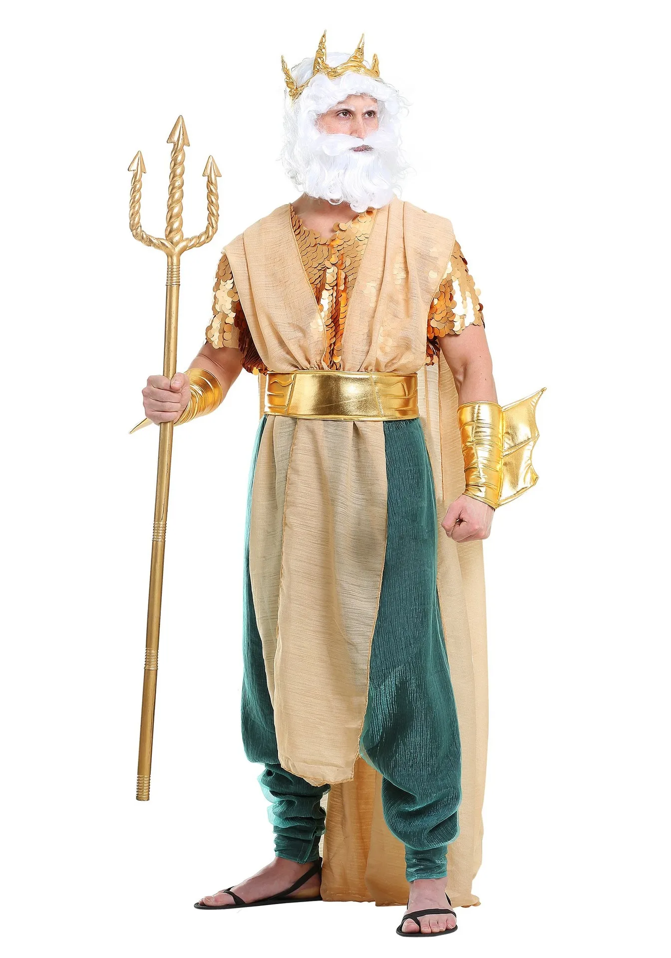 Disfraz de sirena de mar para hombre y mujer, traje de Poseidón para adultos, Egipto, Faraón Egipcio, príncipe y Rey, disfraz de fantasía