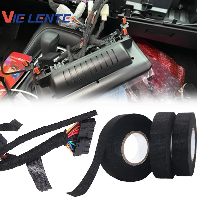 

Electrical Tape Heat Resistant Harness Tape Adhesive Cloth Tape Waterproof Tape Insulating Automotive Fabric Cloth Tape