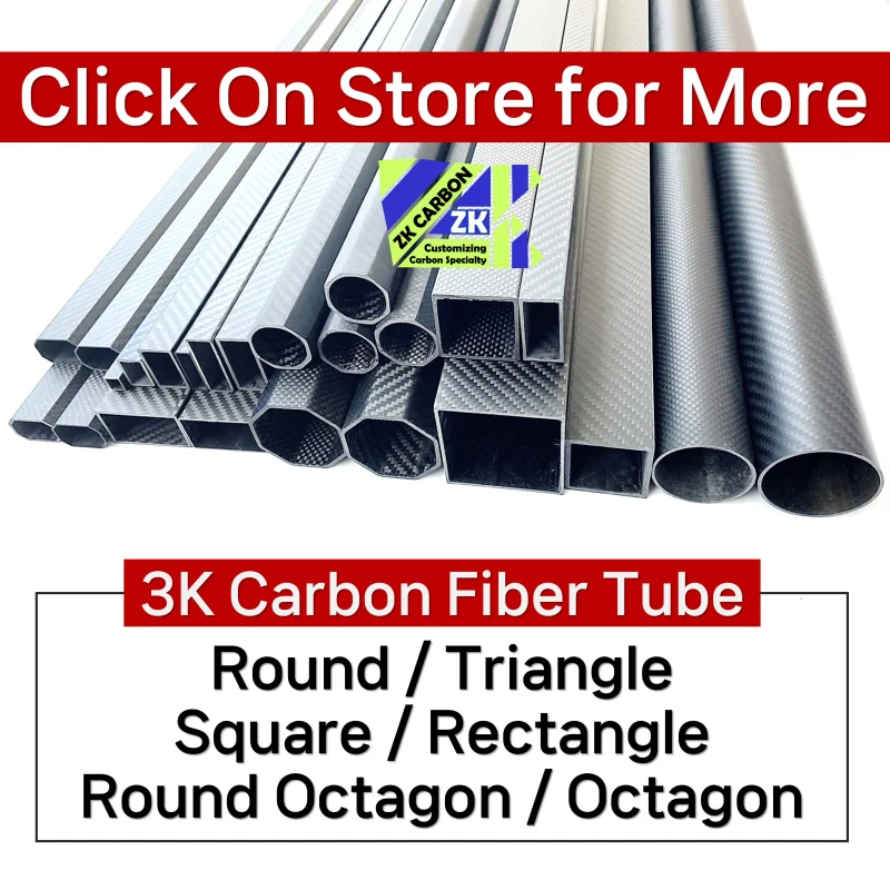 500mm 2pcs Thickness 1.5-2.0MM Carbon Fiber Tube for RC Drones UAV Parts, OD 15mm 23mm 25mm 32mm 35mm 38mm Carbon Tube 3K