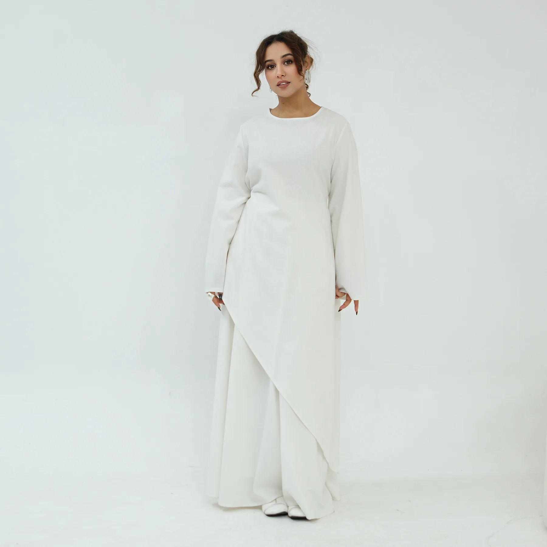 Modest Muslimischen Nahen Osten Arabisch Dubai Abayas Für Frauen Top Rock Kleider Eid Ramadan Kaftan Robe Femme Islamische Kleidung Kaftan