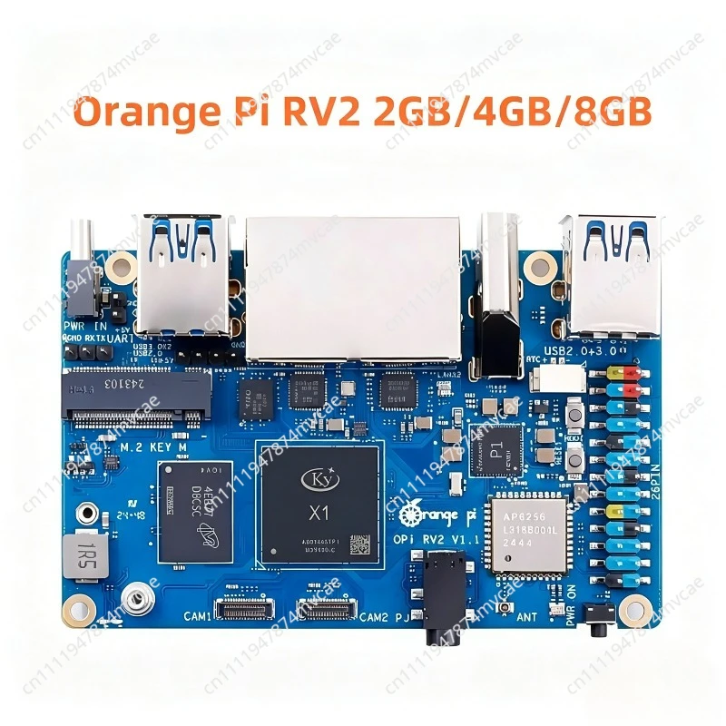 Orange Pi RV2 Development Board (2GB/4GB/8GB Memory Options, 8 - core RISC - V AI Chip)