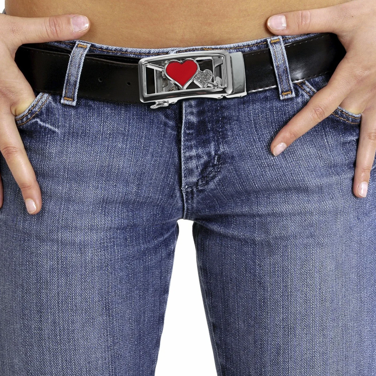 المرأة التلقائي حزام مشبك أنيق سبيكة السحابة تنوعا الإكسسوارات لفساتين الجينز التنانير حزام الملحقات