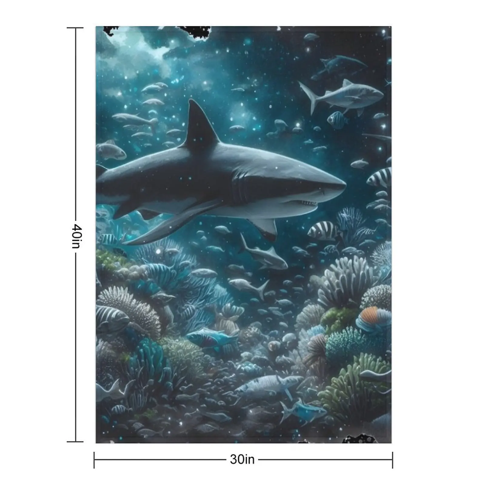 Great shark Throw Blanket For Baby christmas decoration Furrys Polar Sofa Quilt Plaid on the sofa Blankets