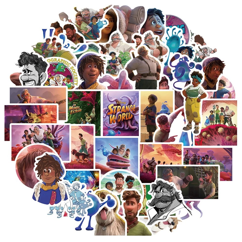 10/30/50pcs Cute Disney Cartoon Anime Strange World Stickers for Laptop Luggage Phone Waterproof Kids Graffiti Decals Wholesale