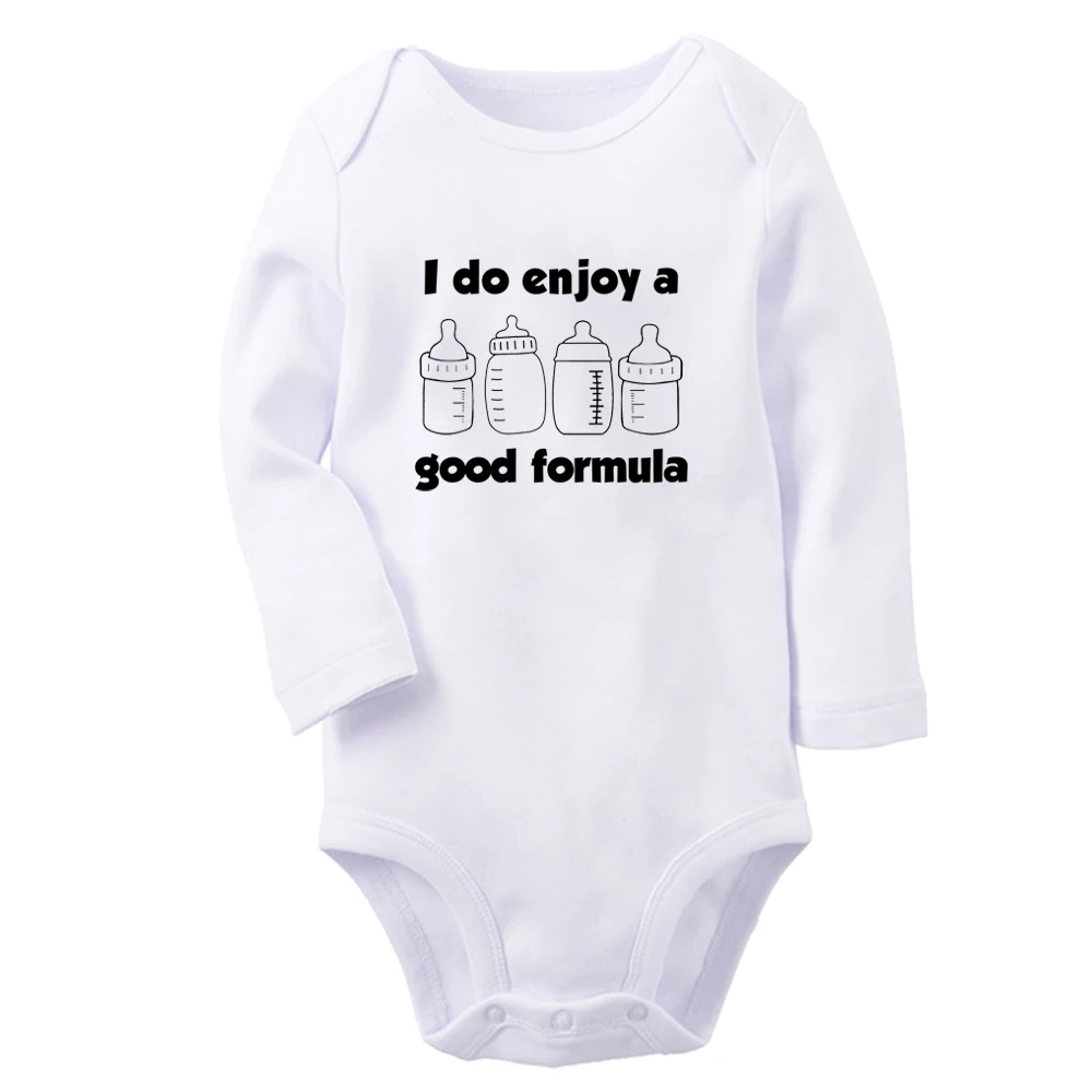 I Do Enjoy A Good Formula Fun Baby Bodysuit Cute Boys Girls Rompers Infant Long Sleeves Jumpsuit Newborn Soft Clothes