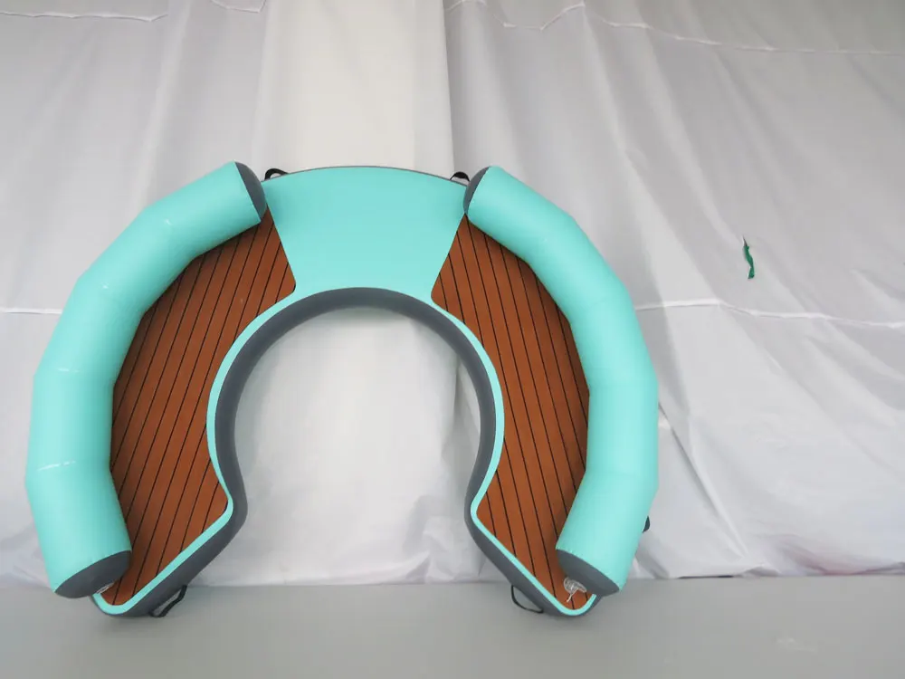 معدات لعب المياه الصيفية، جزيرة عائمة قابلة للنفخ من مادة PVC C Dock Jet Ski Swim Platform #2