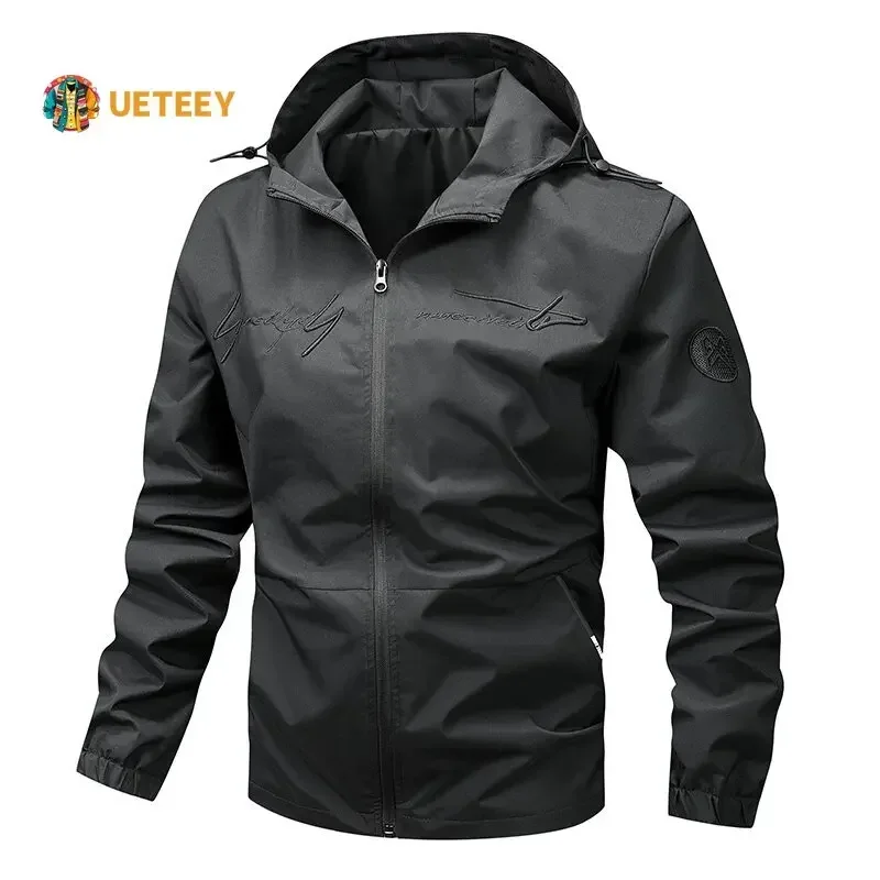 Spring Autumn Mens Jacket Windproof Waterproof Hiking Windbreaker Man Military Tactical Hunting Jackets Casual Outdoor Male Coat