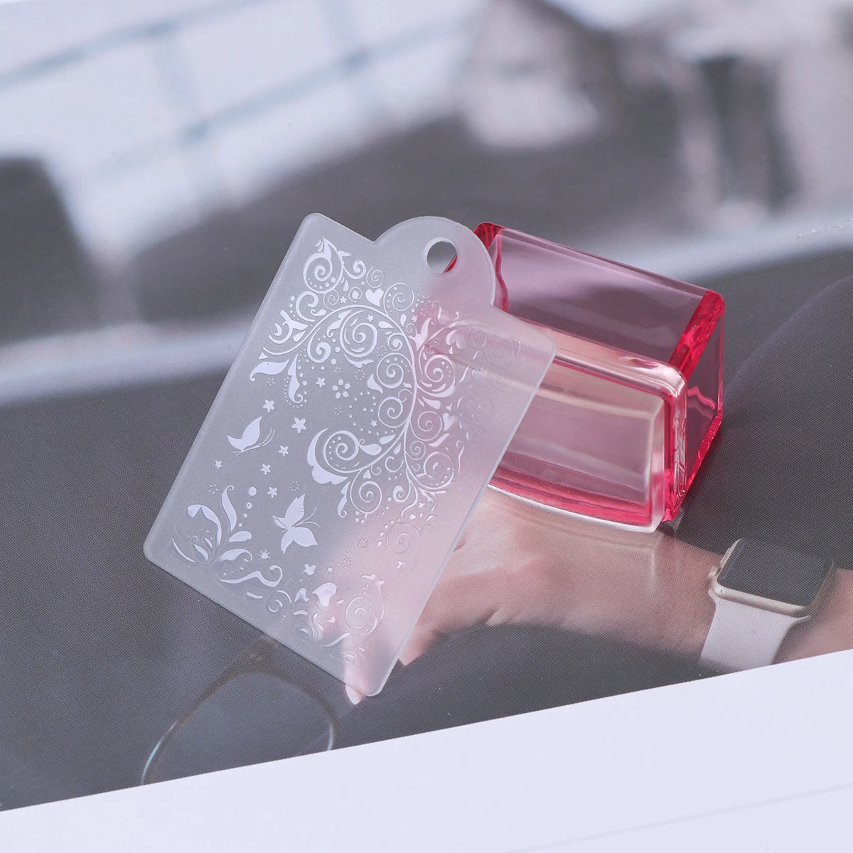 

Silicone Stampers Clear Stamping Scraper Set For Diy Manicure Art Tool Nail Polish Stamper Kit Nail Art Stamper