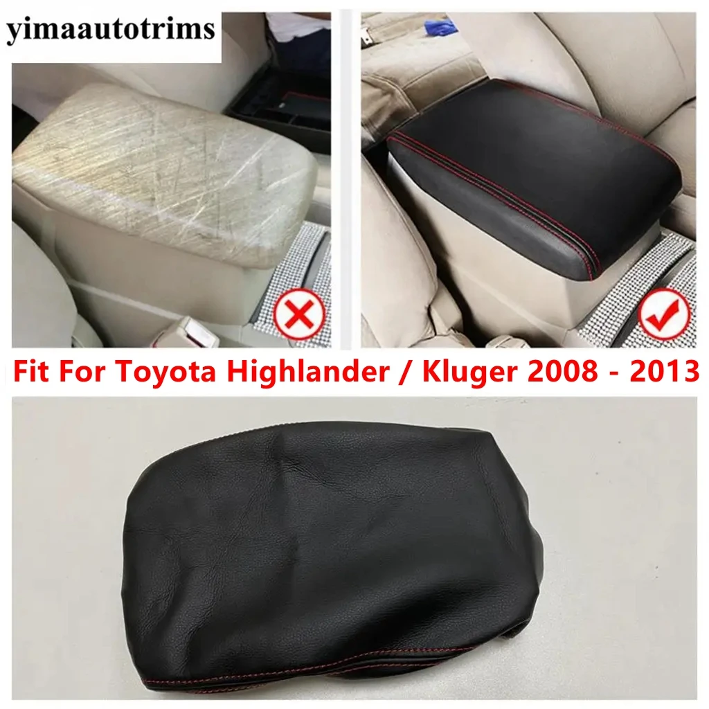 

Central Control Armrest Box Container Pad Mat Protection Cover Interior Accessories For Toyota Highlander / Kluger 2008 - 2013