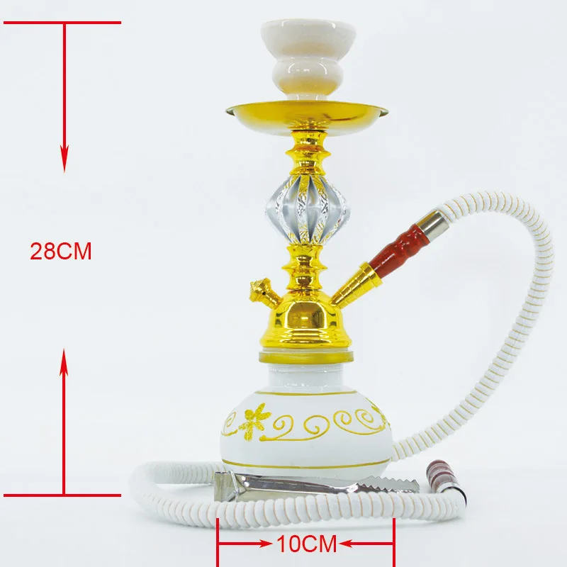 Arab Glass Shisha Hookah Set Water Pipe With Hookah Hose Bowl Tongs Cachimba Nargile Sheesha Narguile Chicha Hookah Shisha Pipe