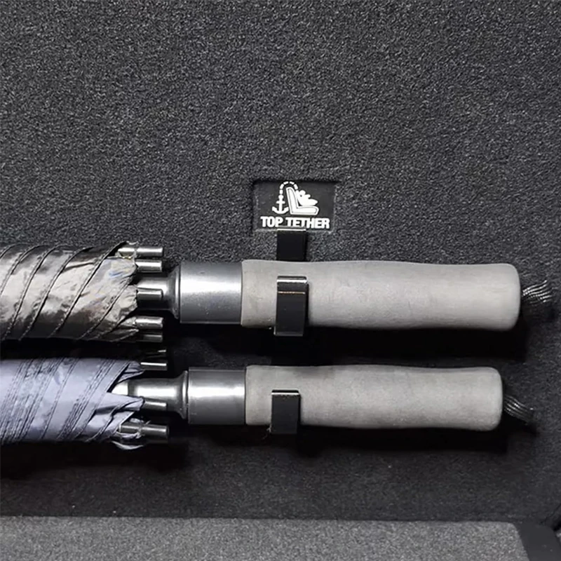 2 قطعة خطاف مظلة السيارة، خطافات صندوق السيارة العالمية، حامل مظلة صندوق السيارة العالمي، بدون حفر