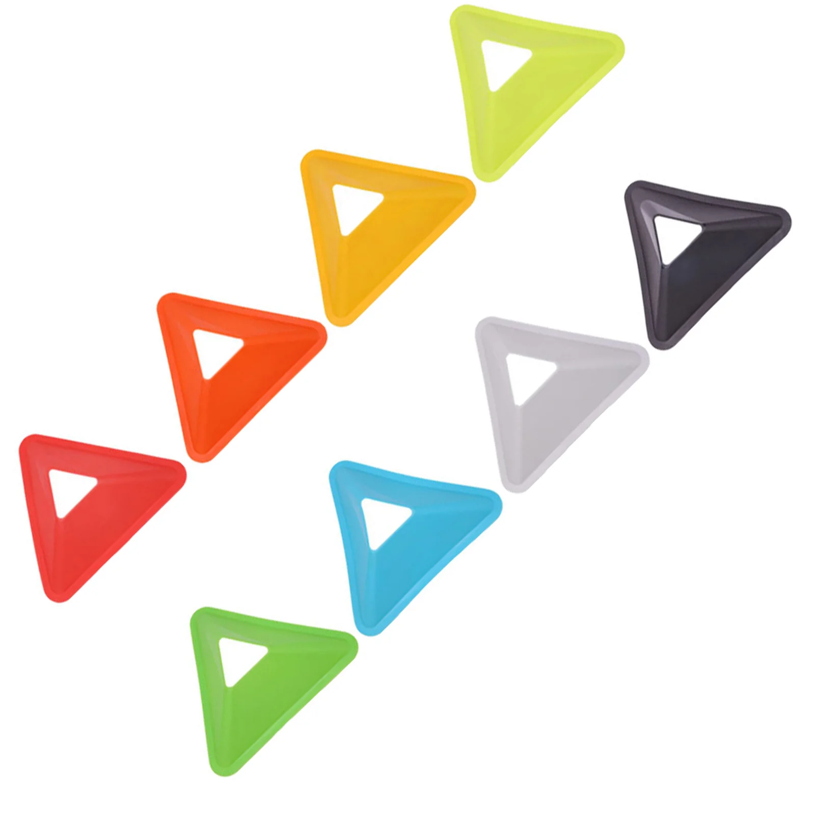 

8pcs Training Soccer Cones Bright Color Durable Pe Material For Agility Drills Football Practice Portable Round Cones Sports