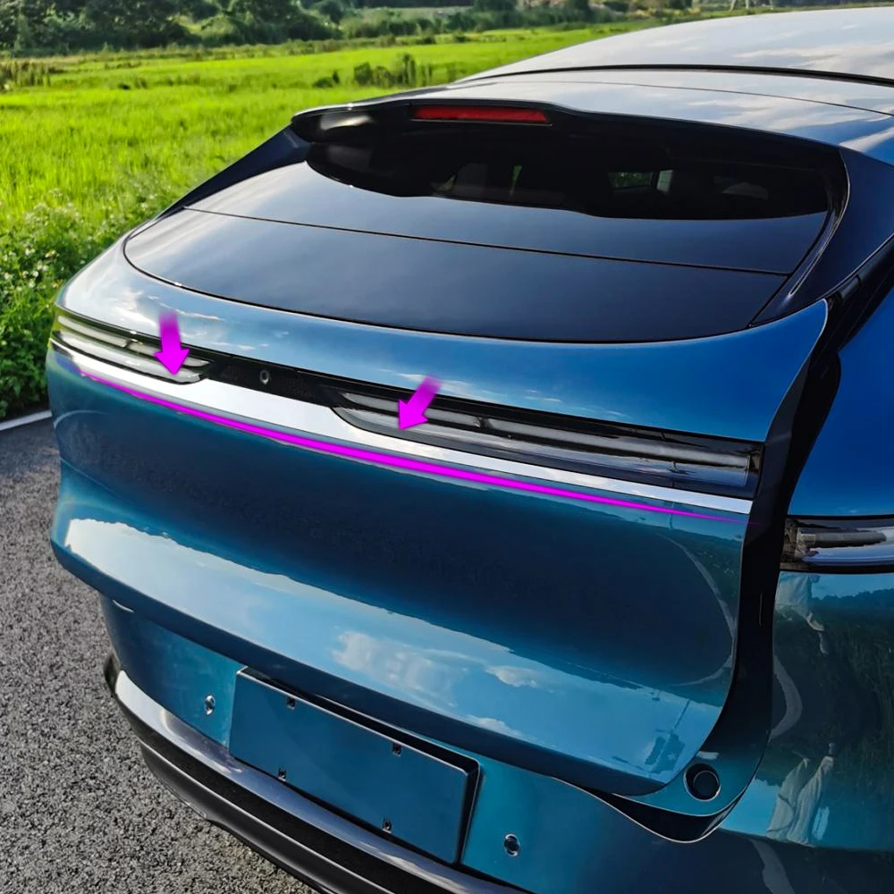 For Xpeng G6 2023 2024 2025 2026 Car Vtear Rear Door Trim Cover Rear Tailgate Strip Sticker Exterior Decoration Accessories