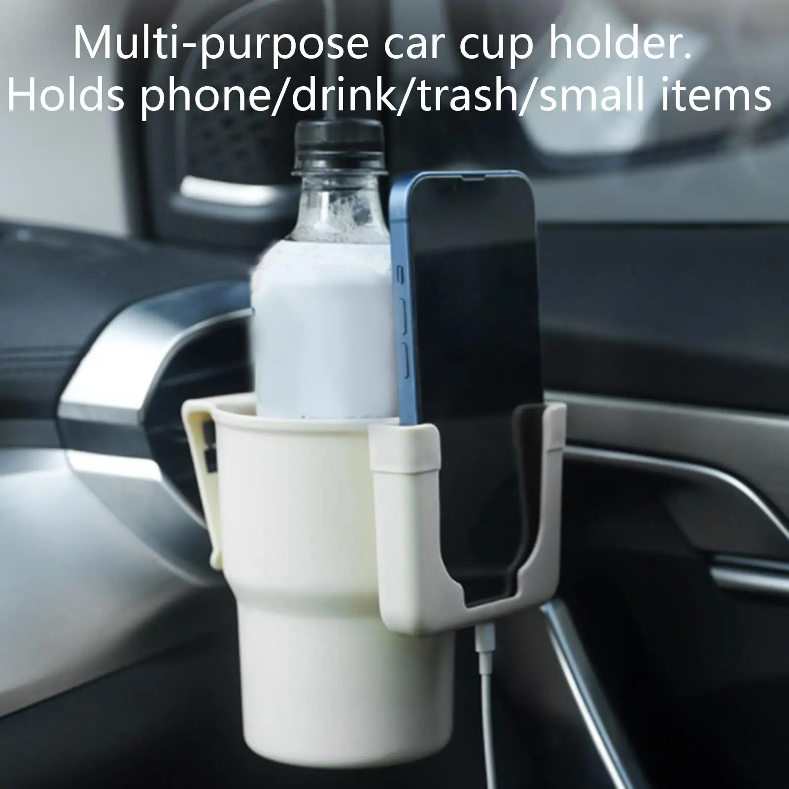 Car Cup Holder Air Vent Bottle Organizer for Vehicle Car Bottle Organizer Extender for Road Trip Camping Commuting Outdoor