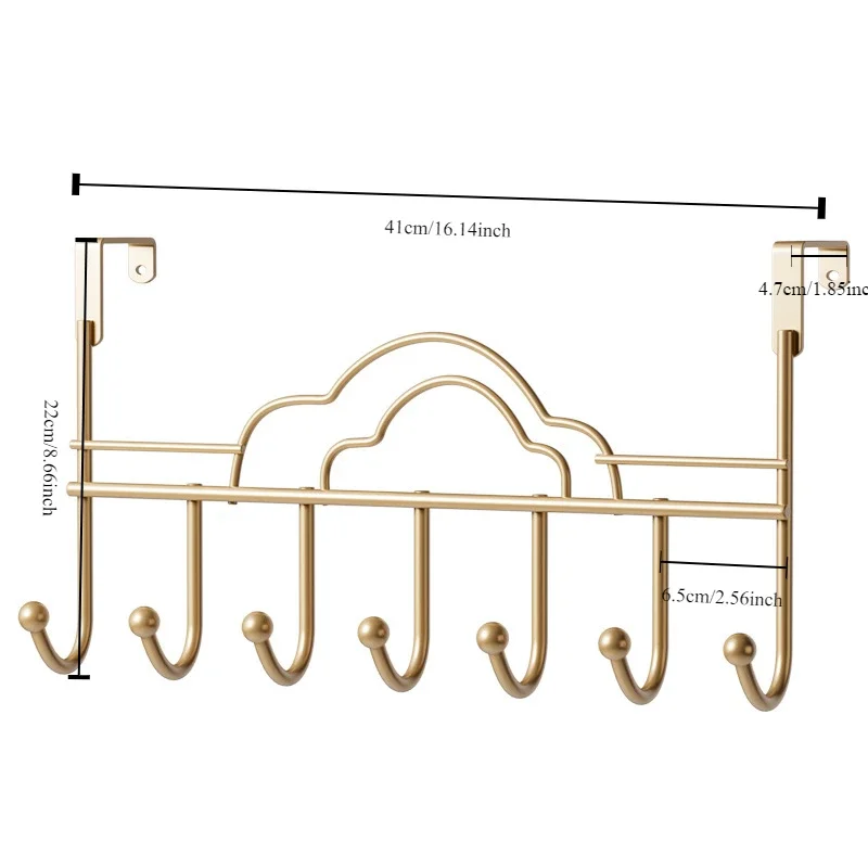 Ganchos detrás de la puerta, ganchos para colgar en la pared para almacenamiento del hogar, sin perforar, perchero, ganchos para puerta de