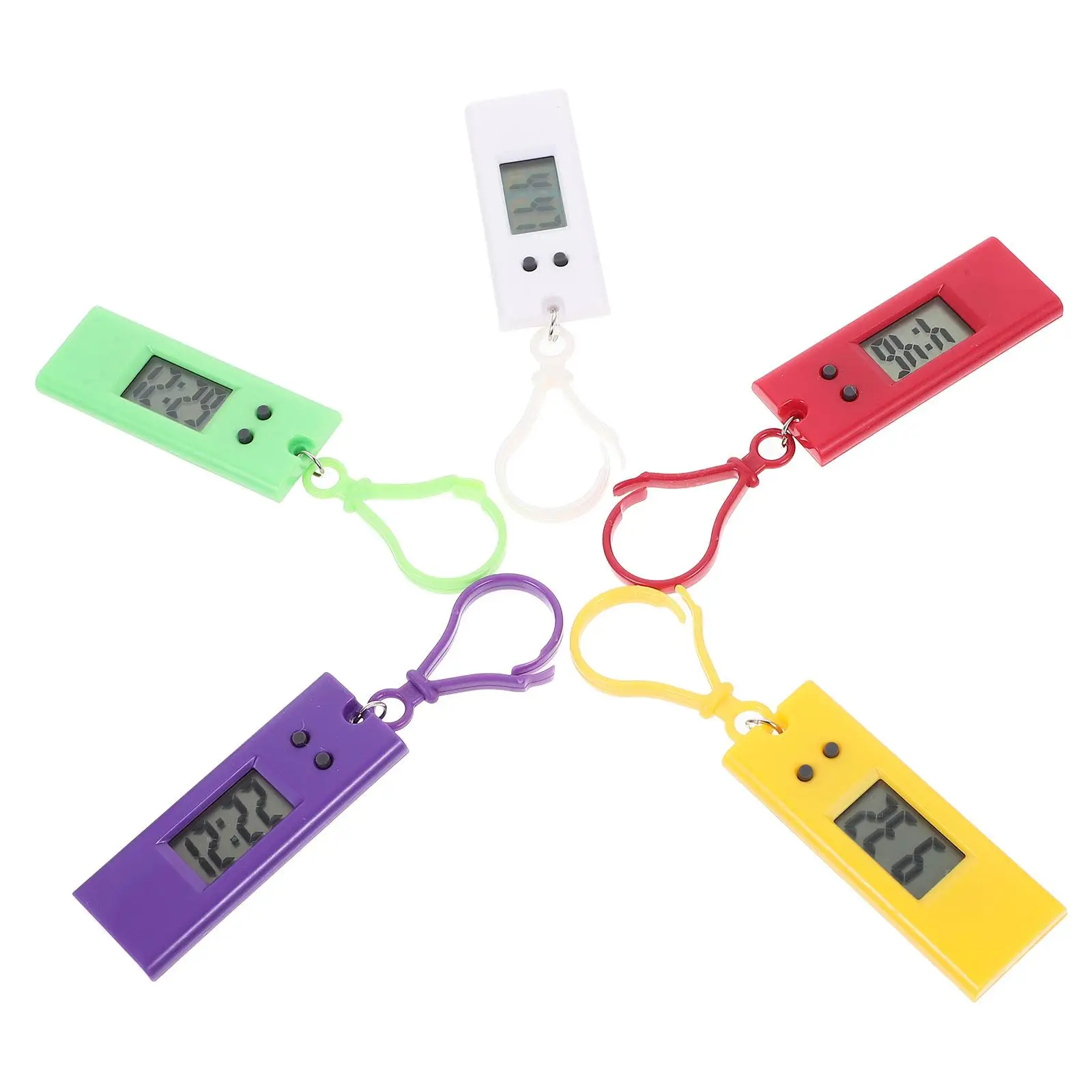5 шт. детские обучающие часы, карманные часы для мужчин, электронный мужской секундомер с клипсой для мальчиков