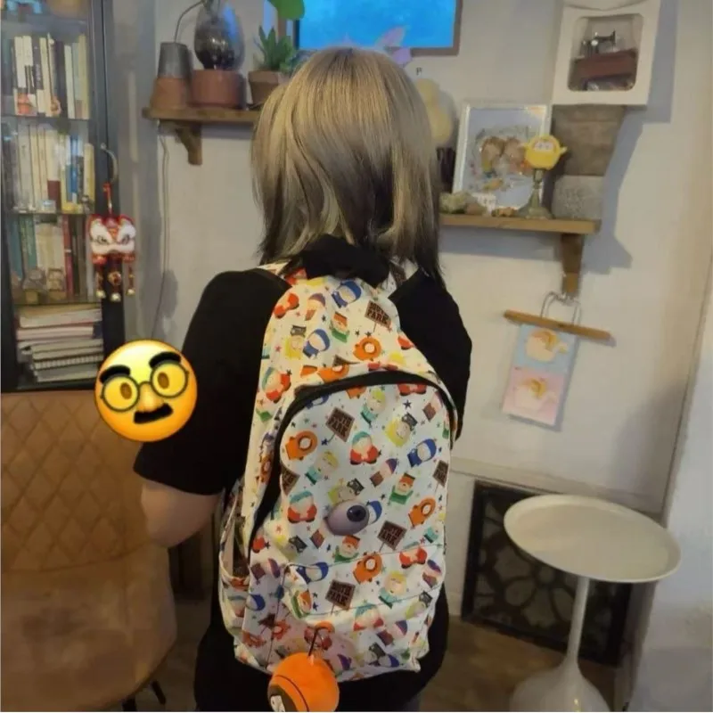 Ins الكورية لطيف شخصية الكرتون على ظهره المرأة الكتابة على الجدران سعة كبيرة Daypack السيدات الإبداعية متعة يوميا فريدة من نوعها Mochilas Mujer