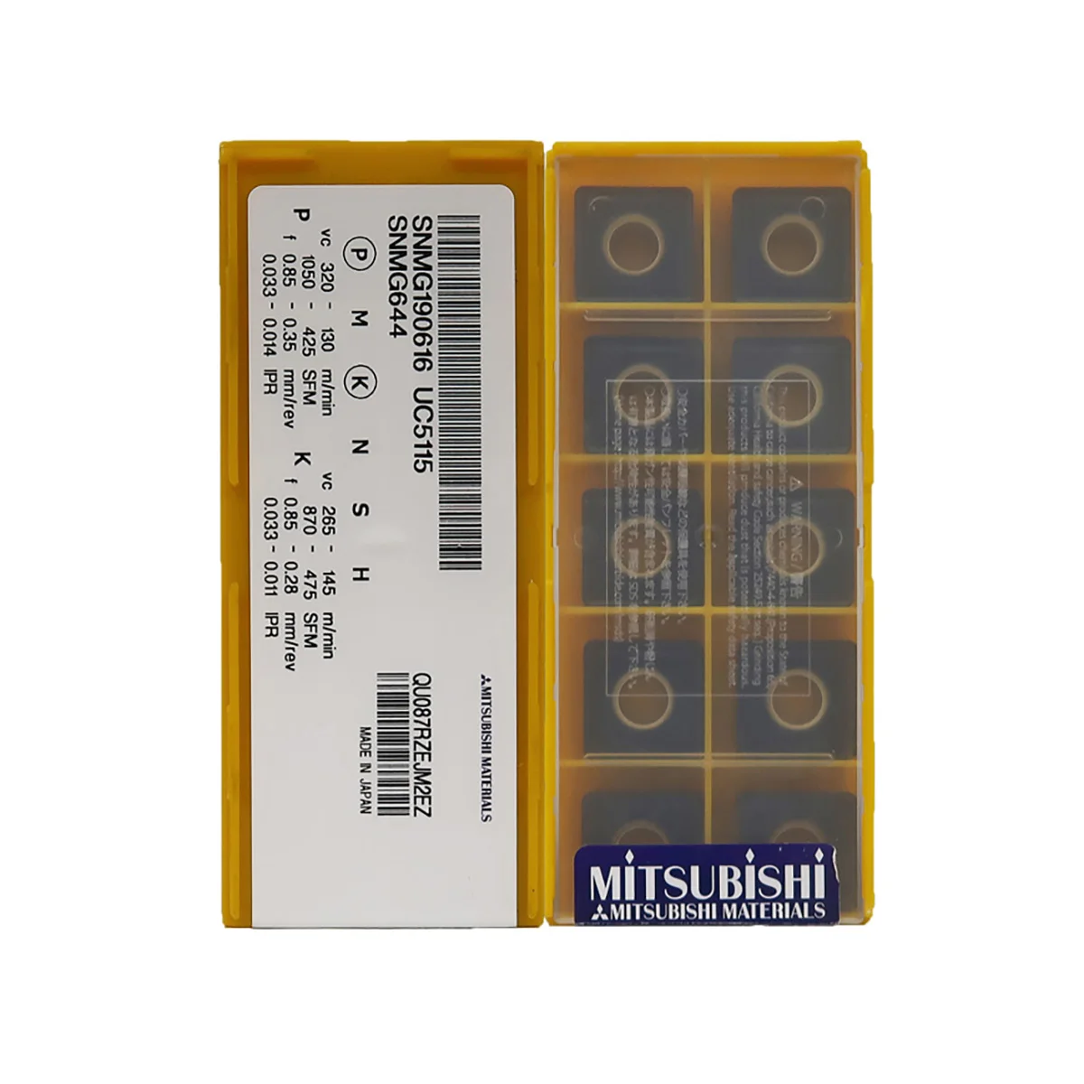 

Mitsubishi Original SNMG SNMG12 SNMG120408 SNMG120412 SNMG120404 MA MS VP15TF US735 Твердосплавные токарные пластины средней черновой обработки