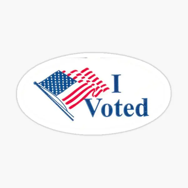 I Voted  5PCS Stickers for Cute Wall Decor  Funny Cartoon Print Living Room Art Luggage Window Room Background Bumper