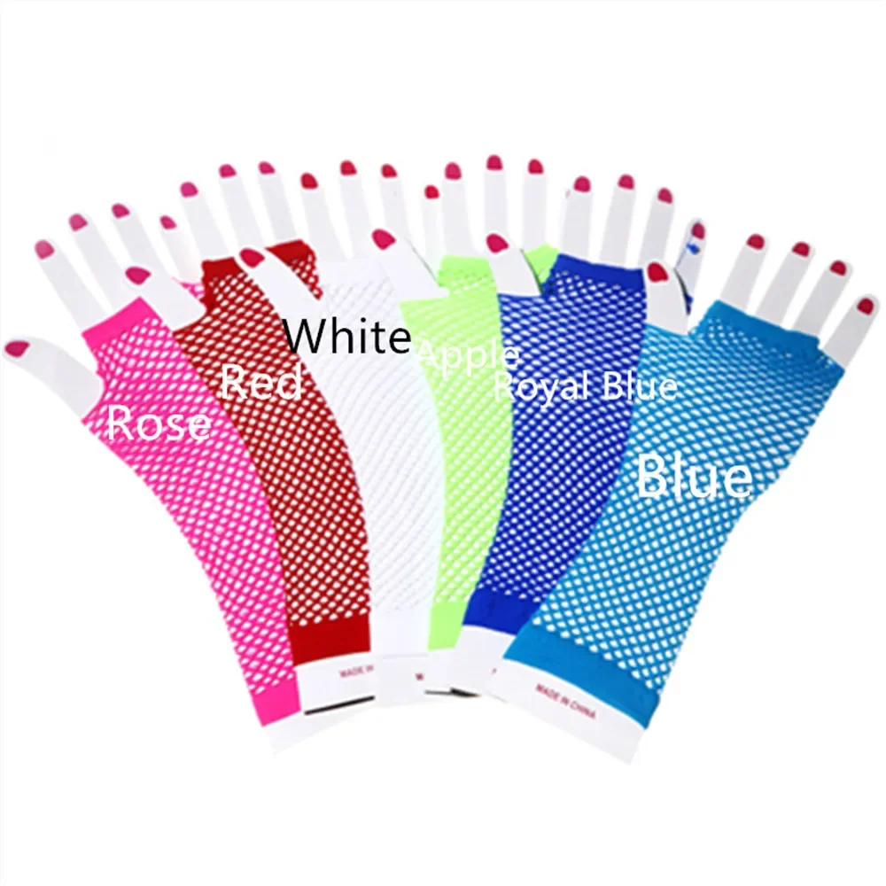 Fingerless Fishnet Gloves For Nightclub Wear or Jazz Dance Accessory Stage Performance Gloves