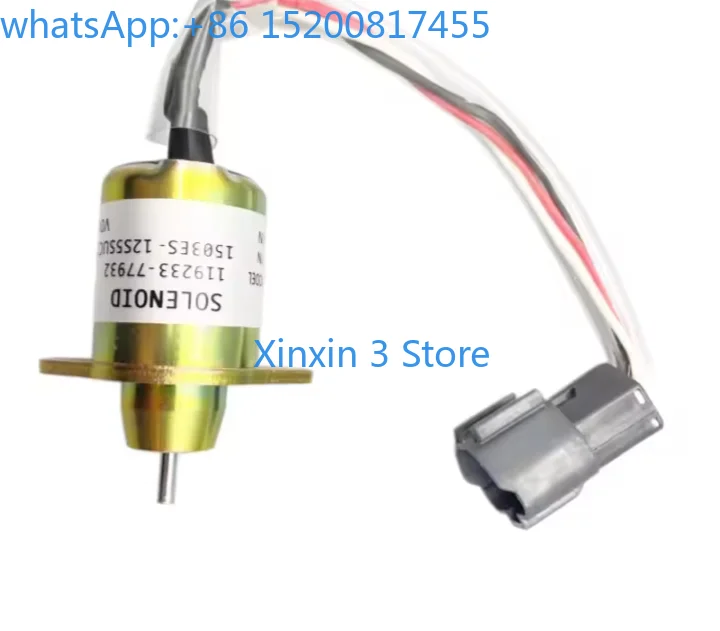 ym119233-77932-119233-77931-掘削機燃料シャットダウンソレノイドバルブ-4tnv84-4tnv88-4tnv94-エンジンシャットダウンソレノイド用
