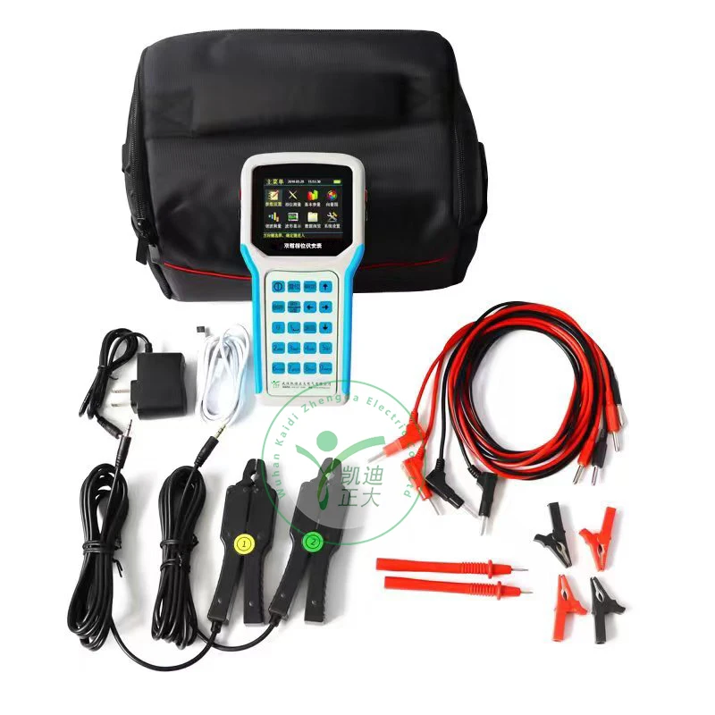 KDZD2020 Double Clamp Digital Phase Volt-Ampere Meter with 0.01 Degree Resolution and Harmonic Analysis for Power Systems