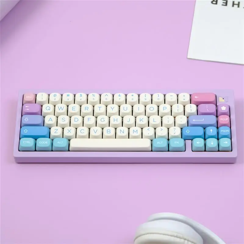 129 Key Fairy Keycaps PBT Keycap MOA Profile Dye Sublimation Keycap For Gaming Mechanical Keyboard Keycap MX Switch MOA Key Caps