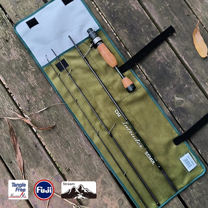 Imagem -06 - Tsurinoya-giro Dobrável e Baitcasting Vara de Pesca Guia Fuji Truta Salmo Pack Rod Seção 1.6m 1.68m Packable