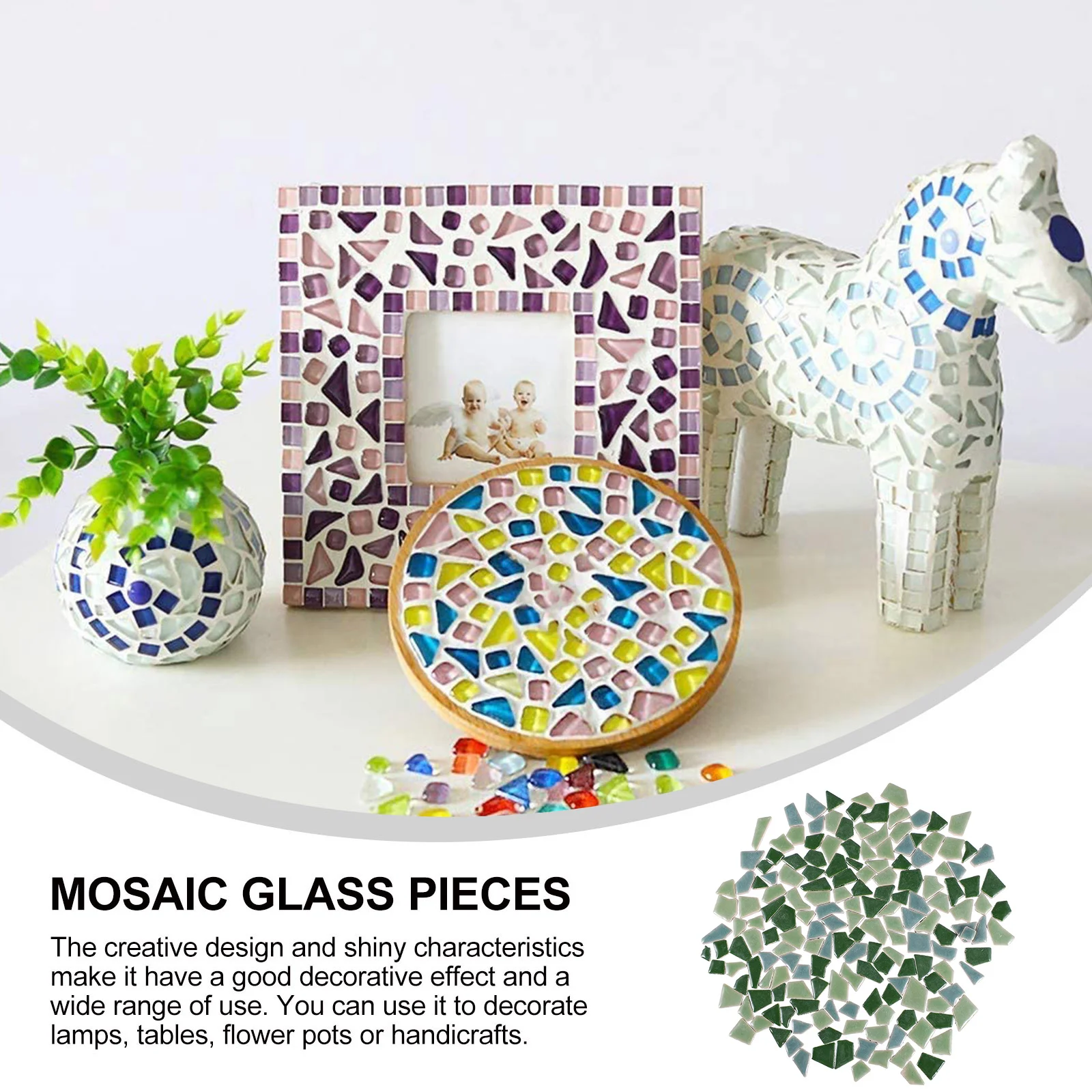 

200G Mosaic Ceramic Tile Irregular Shape Assorted Colors DIY Mosaic Art Supplies Craft Tiles Ceramic Tile